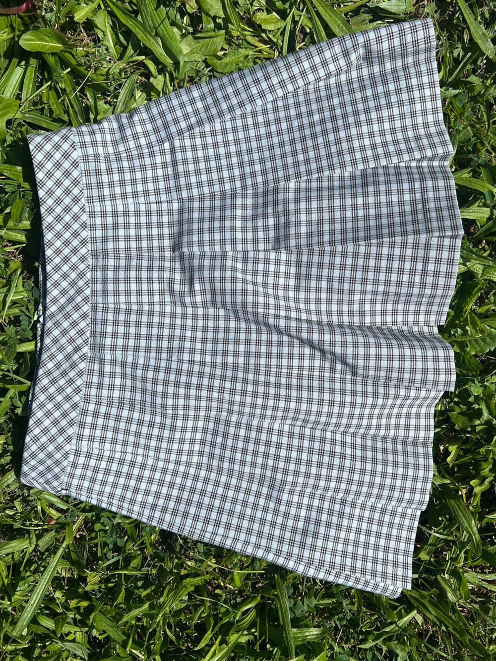 Sunday Best Aritzia Plaid Olive Mini Pleated Skirt Size 4 Good Condition